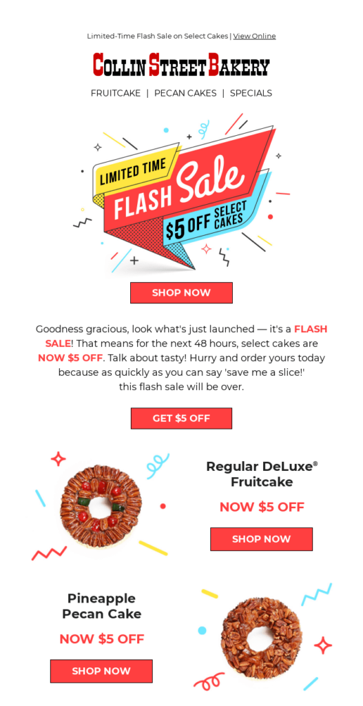 Flash Sale Announcements, Automated Email Campaigns